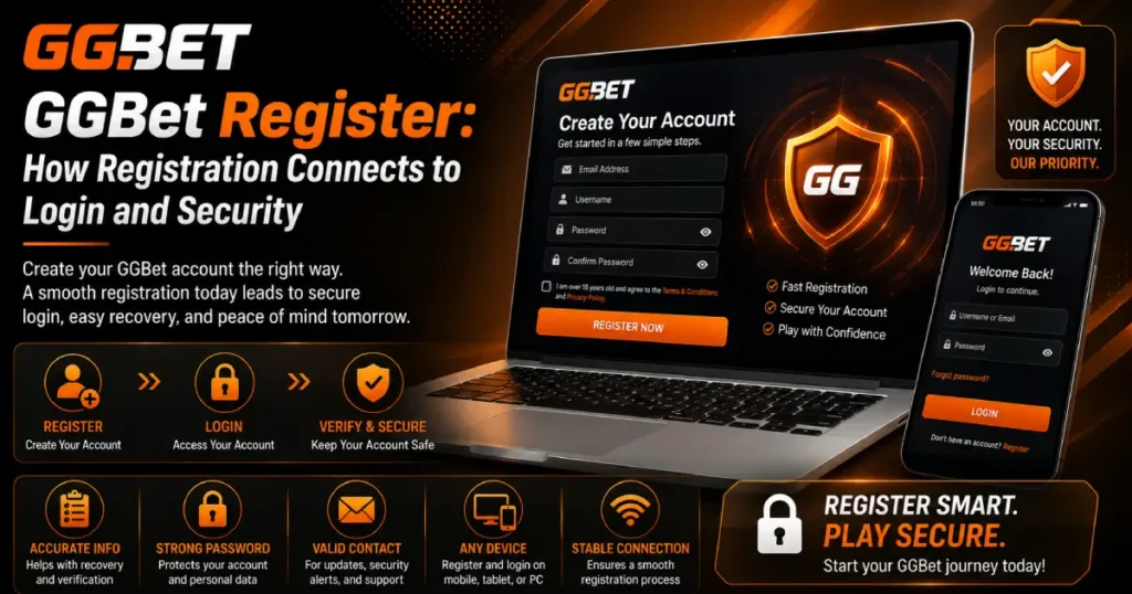 GGBet Register How Registration Connects to Login and Security